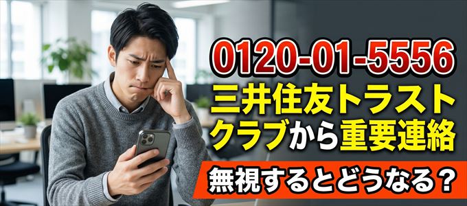 「0120015556」は三井住友トラストクラブから重要連絡
